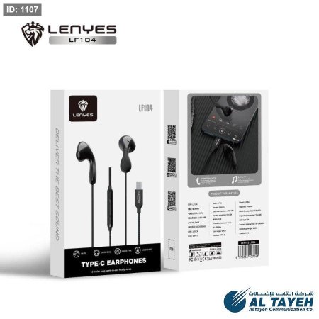 Type-C سماعات أذن Lenyes LF104