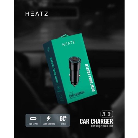شاحن سيارة Heatz CC8